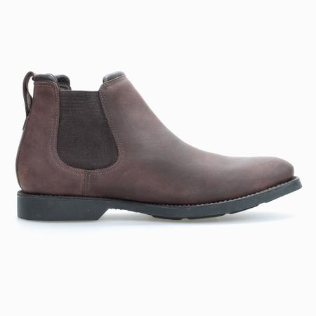 Imagem de Botina Bota Trabalho Masculino De Couro Mustang Brown Marrom Leve Confortavel Resistente