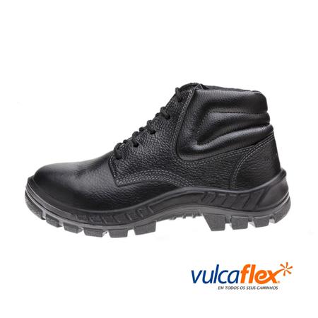 Botina Com Cadar o Preta Pvc Vulcaflex vulkaflex Outros Moda e