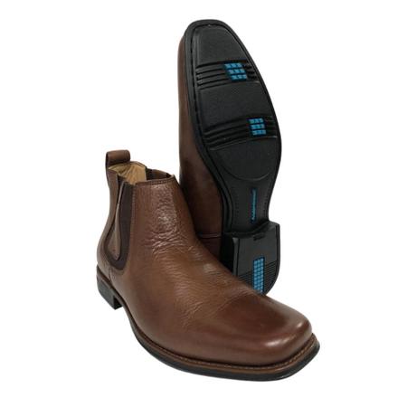 Botina Country Masculina Original Anatomic Gel Couro Cost Café Floater Troy Imagem de Botina Country Masculina Original Anatomic Gel Couro Cost Café Floater Troy