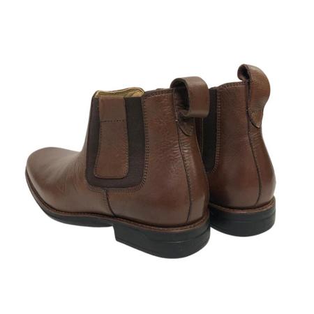 Botina Country Masculina Original Anatomic Gel Couro Cost Café Floater Troy Imagem de Botina Country Masculina Original Anatomic Gel Couro Cost Café Floater Troy