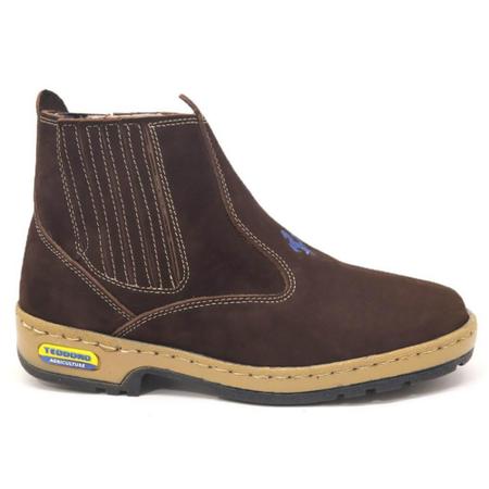 Imagem de Botina Couro Nobuck Bota New Masculina Rodeio Country