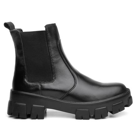 Botina Feminina Bota Coturno Sola Tratorada Blogueira JDK351 - JOHN CAT Imagem de Botina Feminina Bota Coturno Sola Tratorada Blogueira JDK351