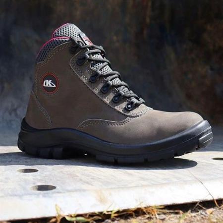 Botina kadesh de amarrar adventure feminina bid pp cinza Botina