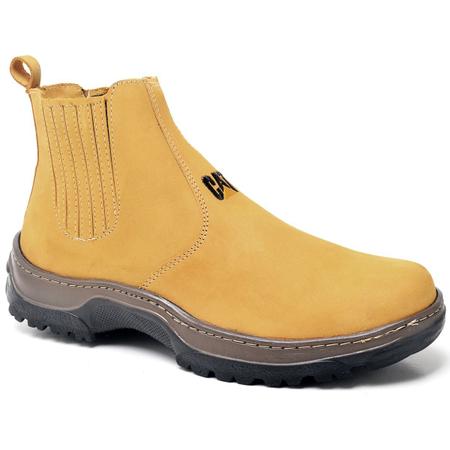 Bota Botina Masculina Caterpillar 100% Couro Legítimo Original