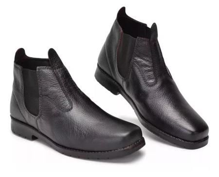 Botina Masculina Couro Legitimo ótimo Preço dia A dia Ideal para trabalho - Stomp Store Imagem de Botina Masculina Couro Legitimo ótimo Preço dia A dia Ideal para trabalho