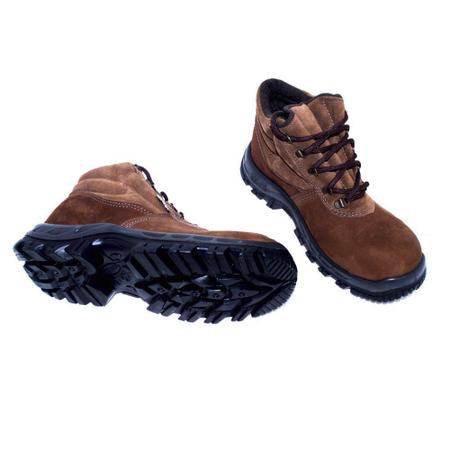 Botina Nobuck Marrom com Cadarço Sem Bico de Ferro Nº37 - BRACOL - Sapato  de Segurança - Magazine Luiza