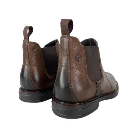 Botina Social Original Anatomic Gel Couro Floater Touch Troy Castanho Ref. 8711 Imagem de Botina Social Original Anatomic Gel Couro Floater Touch Troy Castanho Ref. 8711