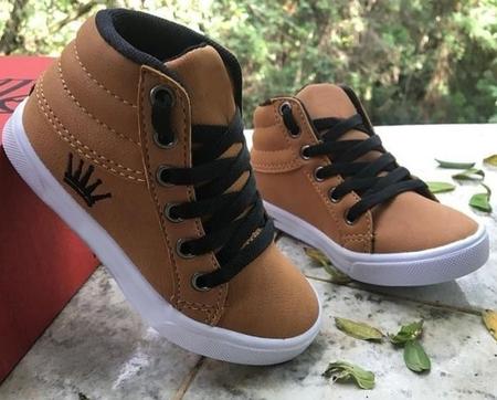 Botinha Infantil Tipo T nis Marrom Sm Bota Infantil Magazine