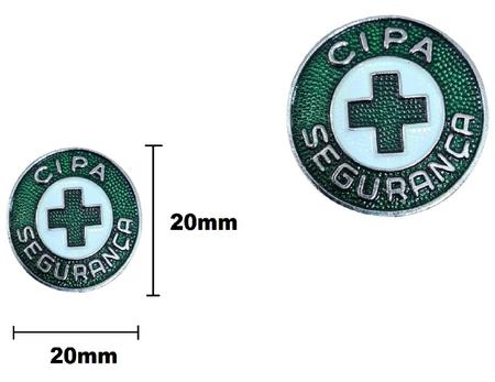 Imagem de Boton broche button metal cipa cipeiro 20 mm ( kit 5 peças )