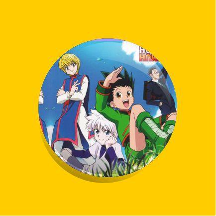 Bottons Anime Hunter x Hunter, Gon, Killua, Kurapika 4,5cm