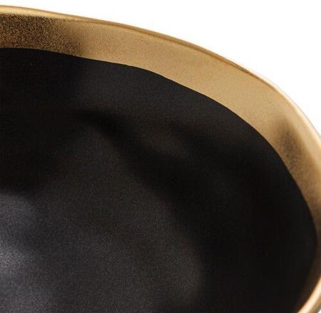 Imagem de Bowl de porcelana preto e dourado dubai wolff