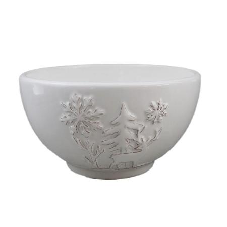 Imagem de Bowl Decorativo em Ceramica Natalino em relevo