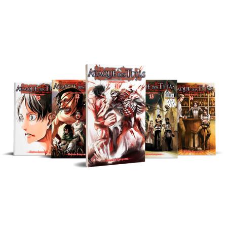 Kit Ataque Dos Titãs - Shingeki no Kyojin - Vol. 1-10 Mangá: Panini - Mouse  Pad - Magazine Luiza