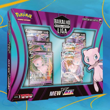 Pokémon Baralho Batalha de Liga Mew Vmax Com 60 Cartas Copag