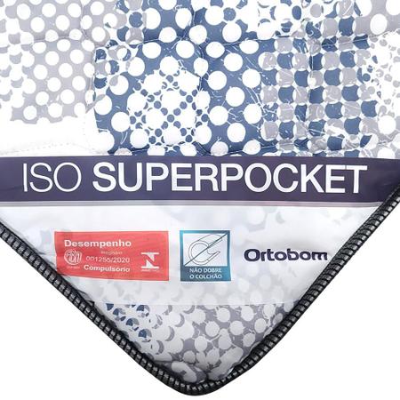Imagem de Box + Cabeceira Cassis e Colchão Casal - Ortobom - ISO SuperPocket - 138x188x60cm Branco