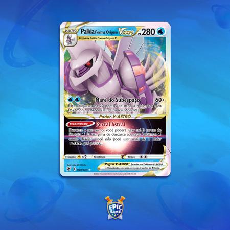 Box Cartas Pokémon Baralho Batalha de Liga Palkia VAstro - Deck de