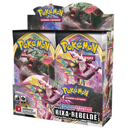 Pacote Cartas Pokémon EE2 Booster 6 Cartas - Rixa Rebelde