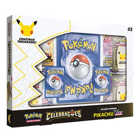 Pokémon Box Coleção Premium Celebrações - Pikachu Vmax em Promoção