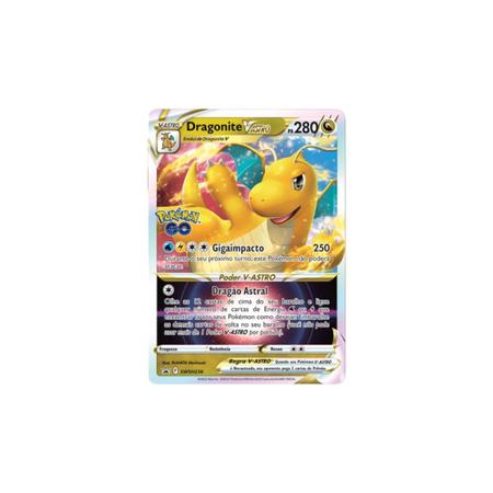 Carta Pokemon Dragonite V ASTRO (50/78) Pokemon Go pt-br