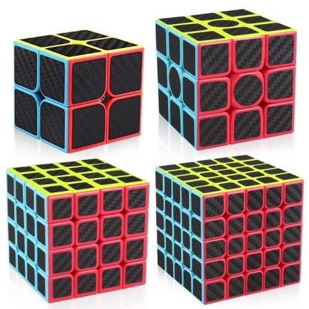 Kit Cubo Mágico Profissional MoYu 3x3 e 4x4 Carbon - Cubo Mágico - Magazine  Luiza