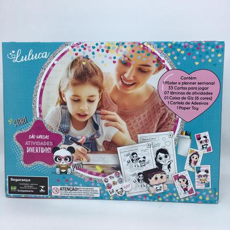 Box de Atividades Luluca r Colorir Giz Adesivo Copag - Kit de Colorir  - Magazine Luiza