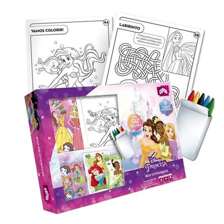 Box De Atividades Personagem Disney Princesas - Copag