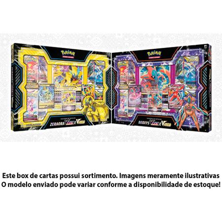 Carta Pokemon Deoxys Vmax e V-Astro Copag 32162 - Deck de Cartas