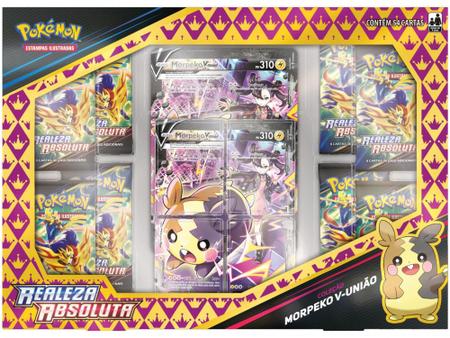 Imagem de Box de Cartas Pokémon Espada e Escudo - Marine e Morpeko V-UNIÃO Copag 53 Cartas
