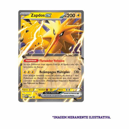 Carta Pokémon Lendário Zapdos Pokémon Go