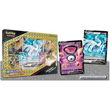 Box Pokémon Lugia V E Unown V Realeza Absoluta 51 Cartas - Copag - Deck de  Cartas - Magazine Luiza