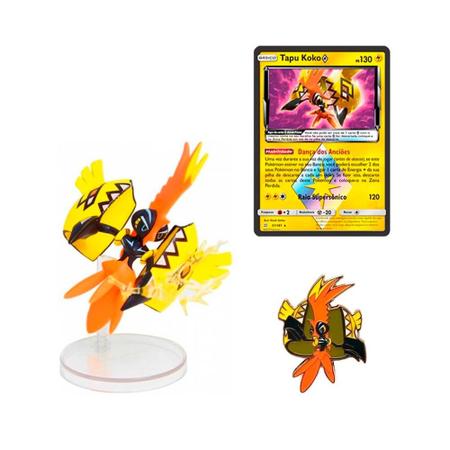 Box Pokémon Sol e Lua Tapu Koko Coleção com Broche e Miniatura 37 cartas -  Copag - Deck de Cartas - Magazine Luiza