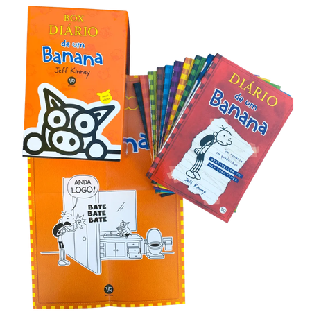  O Diario de Um Banana - Caixa com 10 Volumes (Em