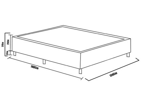 Imagem de Box para Colchão Casal Plumatex 37 cm de Altura 