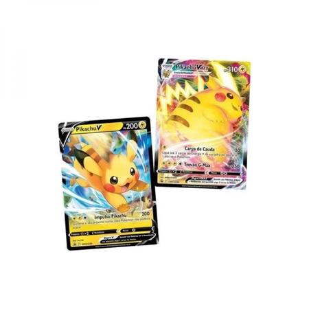 Jogo Cartas Pokemon Coleção Especial Box Pikachu Vmax 51 Cartas