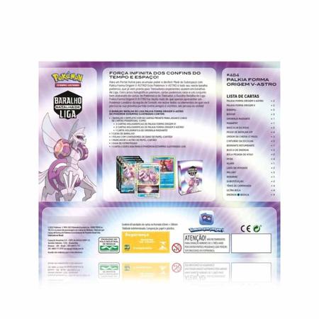 Box Pokemon Palkia Forma Origem V-astro Original 32794 Baralho de Liga -  Copag - Deck de Cartas - Magazine Luiza