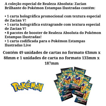 Box Pokemon Zacian Brilhante, Cor: Estampado - Copag : :  Brinquedos e Jogos