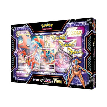 Explosão Cósmica: Box Pokémon Deoxys VMAX e V-ASTRO - Copag - ShopDG - Sua  Loja de Jogos de tabuleiro e Card games