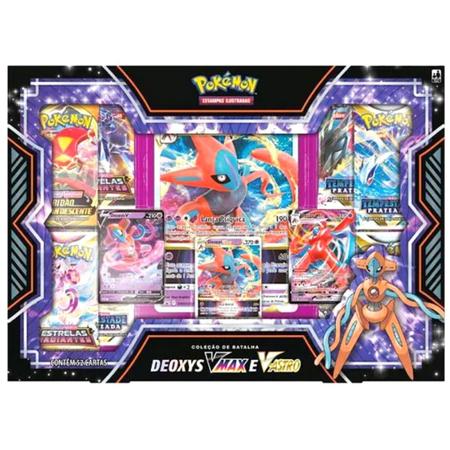 Pokémon TCG: Box Coleção de Batalha - Deoxys + Zeraora VMAX e V