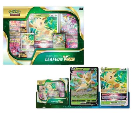 Box de Cartas Pokémon Especial Leafeon V-ASTRO - ShopDG - Sua Loja de Jogos  de tabuleiro e Card games