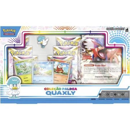 Cards Pokémon - Box Coleção Paldea - Quaxly- Copag