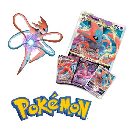 Box Pokémon Coleção Premium Batalha Deoxys VMax e V-Astro