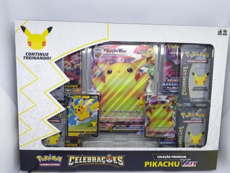 Pokémon Box Coleção Premium Celebrações - Pikachu Vmax em Promoção