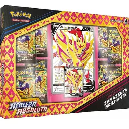 Pokémon - Box Coleção Especial Zacian Ou Zamazenta V Brilhante - Realeza  Absoluta - Livrarias Curitiba