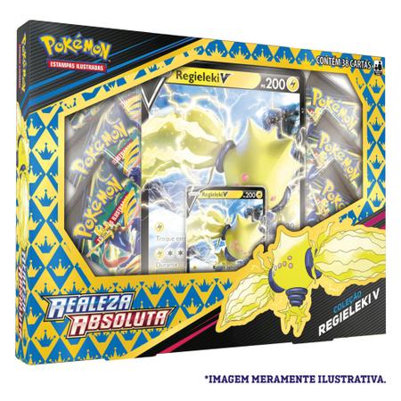 Box Pokémon Regieleki V Realeza Absoluta Cartas Copag Jogo