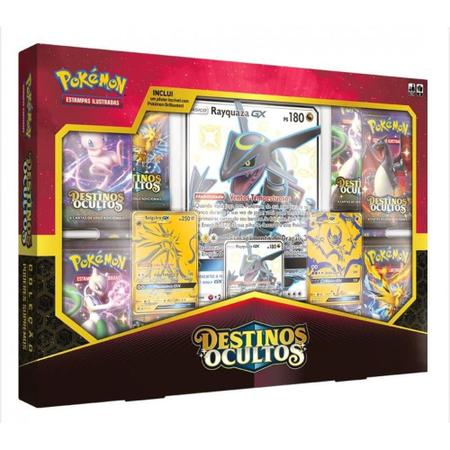 Rayquaza GX SHINY - Carta Pokémon GIGANTE JUMBO - DESTINOS OCULTOS BR