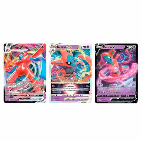 Box Pokémon Deoxys Vmax e V-Astro - Copag