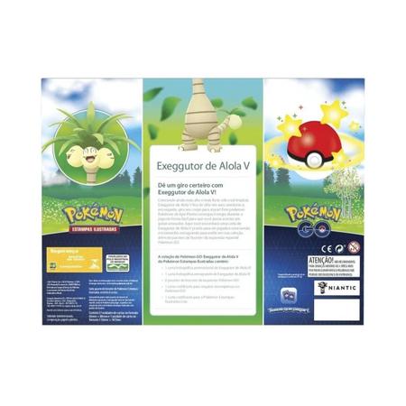 Pokémon Go Box de Coleção TCG Exeggutor de Alola V - Copag - Deck de Cartas  - Magazine Luiza