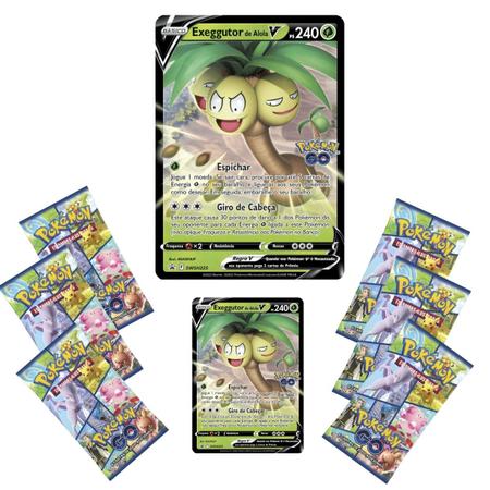 Pokémon Go Box de Coleção TCG Exeggutor de Alola V - Copag - Deck de Cartas  - Magazine Luiza