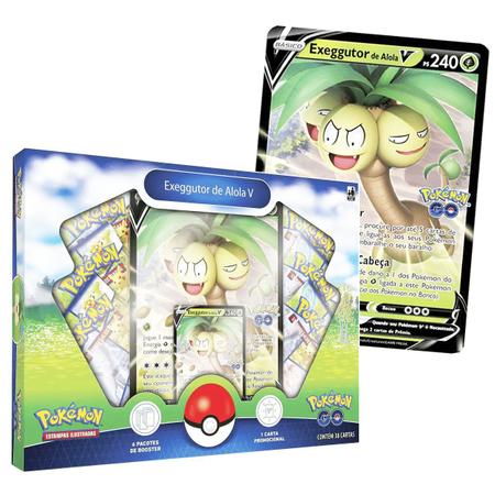 Pokémon Go Box de Coleção TCG Exeggutor de Alola V - Copag - Deck de Cartas  - Magazine Luiza