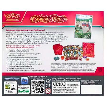 Carta Pokémon - Koraidon ex 254/198 - Escarlate Violeta SV1 - Copag - Deck  de Cartas - Magazine Luiza